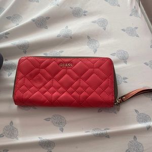 Guess pink wallet